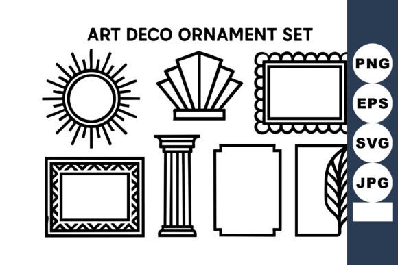 Art Deco Ornament Set: Graphics & Illustrations