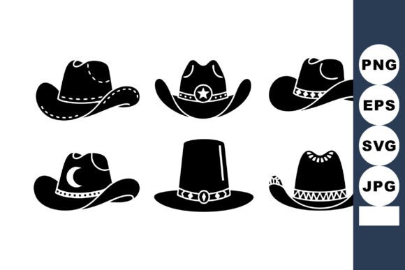 Black Cowboy Hats Graphics: Western Illustration Review