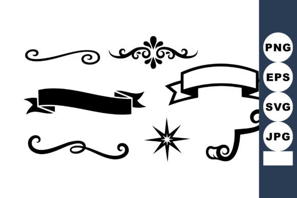 Vintage Ribbon Banner Graphics & Illustrations